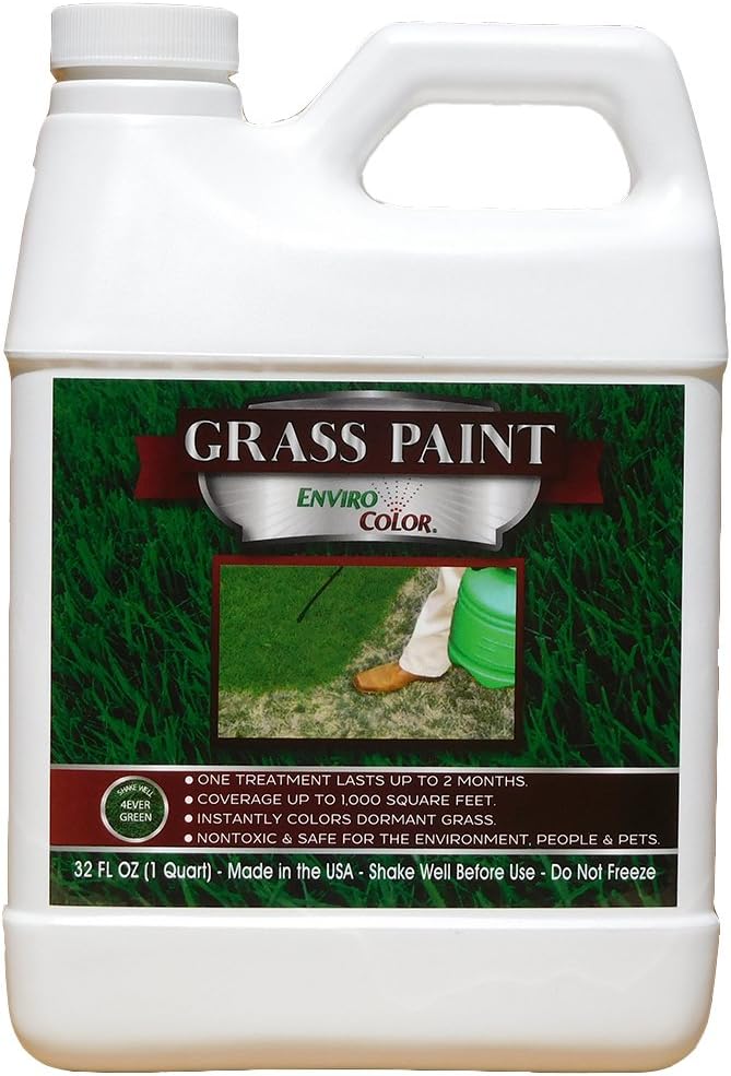 EnviroColor 4EG0032 851612002100 (1,000 Sq.Ft) 4Evergreen Grass & Turf Paint, Green