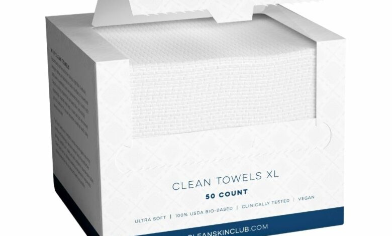 1724247255 Clean Skin Club Clean Towels XL 100 USDA Biobased Face