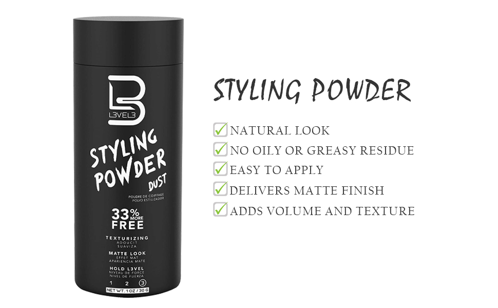 1724325959 8 L3 Level 3 Styling Powder Natural Look Mens Powder