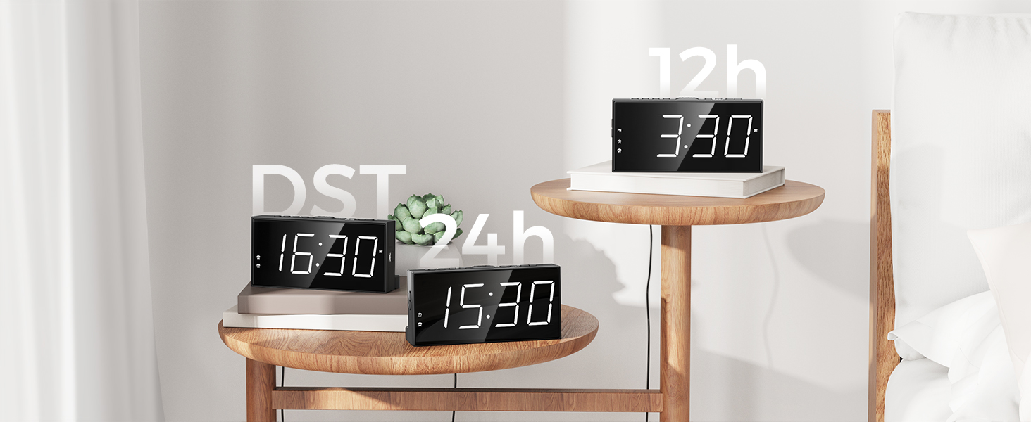 1724336439 951 Alarm Clock for Bedroom 2 Alarms Loud LED Big Display