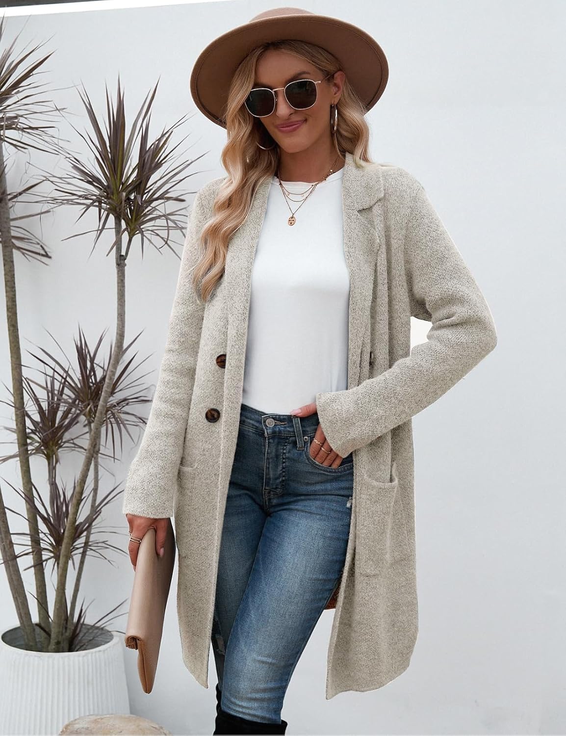 1724347644 228 CiCiBird Women Fall Long Cardigan Sweater Trendy Knit Jacket Coat