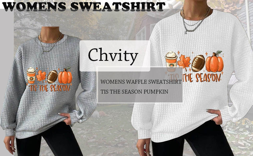 1724348498 812 Chvity Womens Fashion Loose Casual Tis The Season Pumpkin Printed