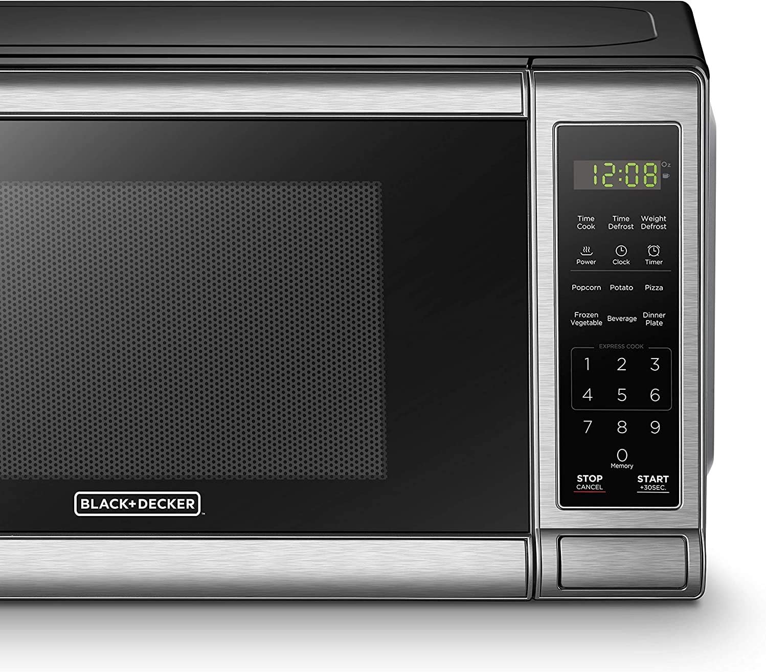 1724356052 247 BLACKDECKER EM720CB7 Digital Microwave Oven with Turntable Push Button Door Child