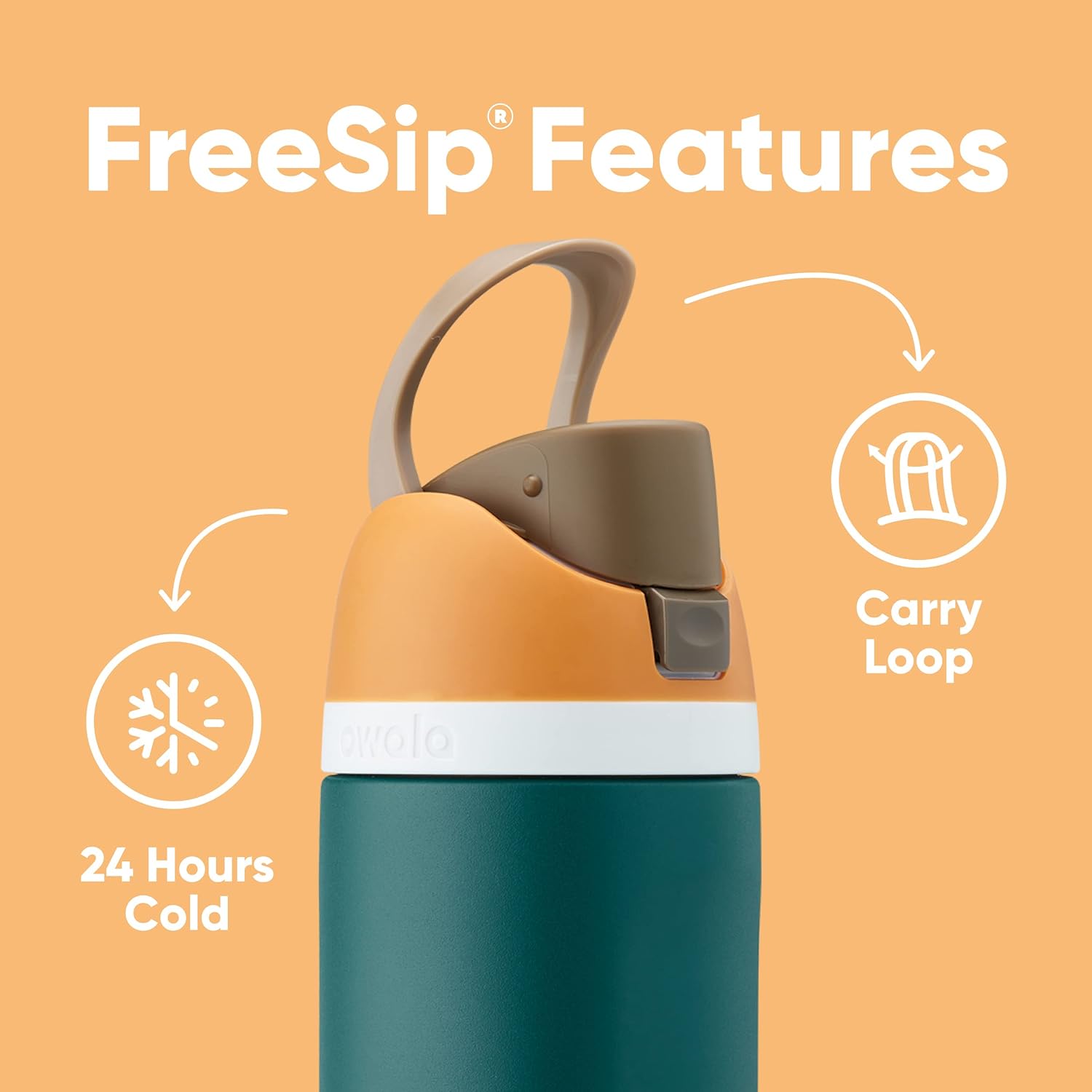 1724358585 775 Owala FreeSip Insulated Stainless Steel Water Bottle with Straw BPA Free