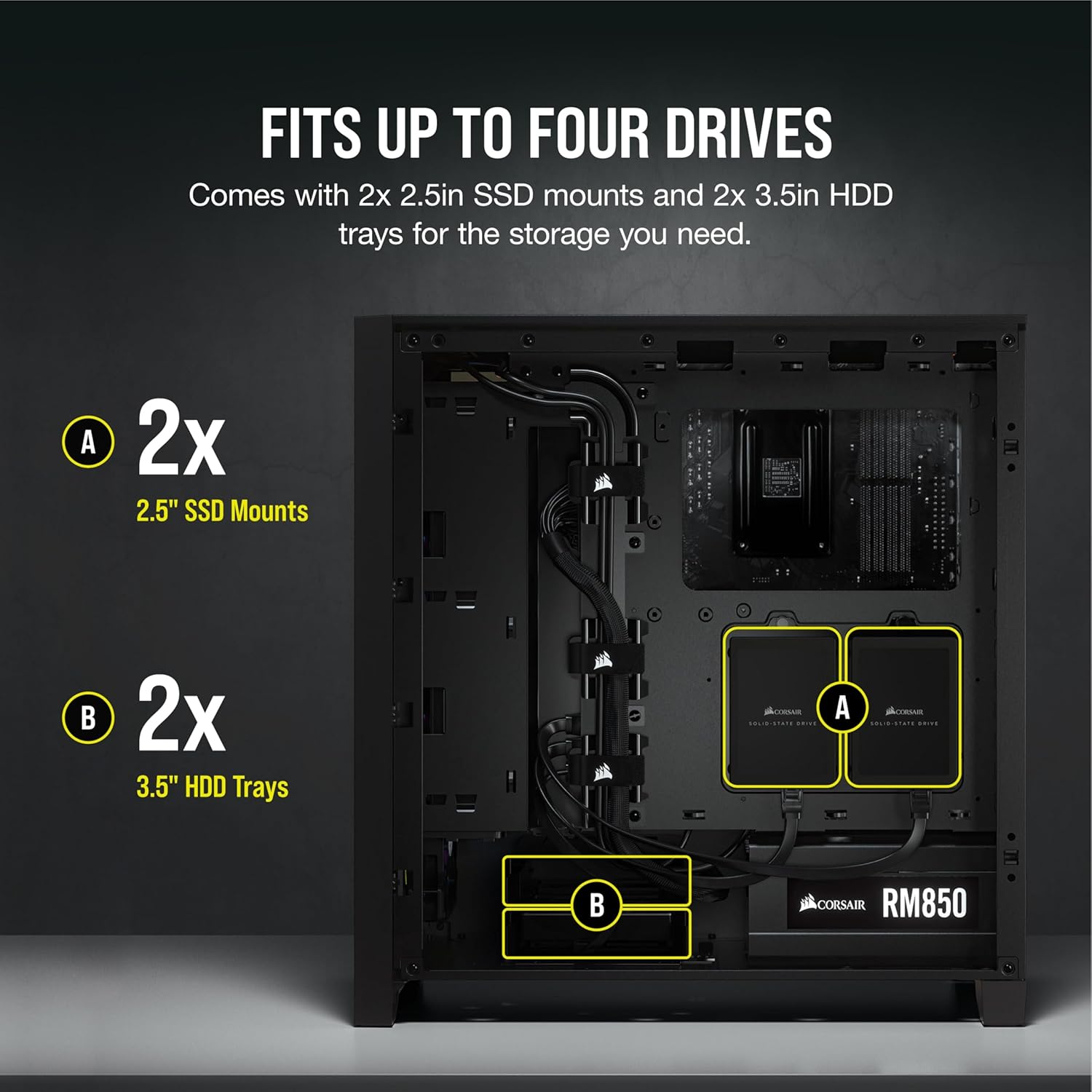 1724368702 105 CORSAIR 4000D AIRFLOW Tempered Glass Mid Tower ATX Case High Airflow