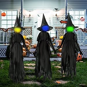 1724370362 812 winemana 3 Pack Witches Halloween Decorations Outdoor 6 FT Lighted