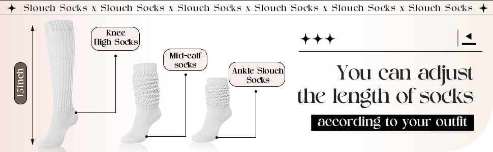 1724379653 531 Janmercy 4 Pairs Slouch Socks for Women Bulk Stacked Socks