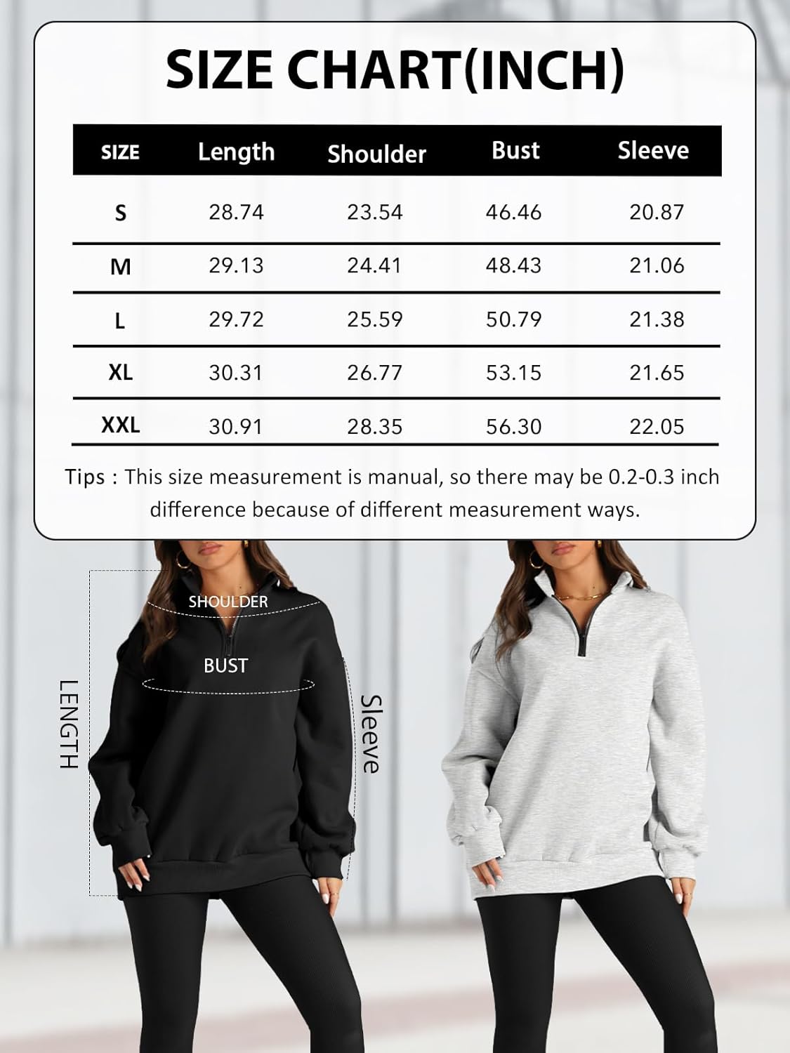 1724385569 170 Trendy Queen Womens Oversized Sweatshirts Fall Fashion Hoodies Half Zip