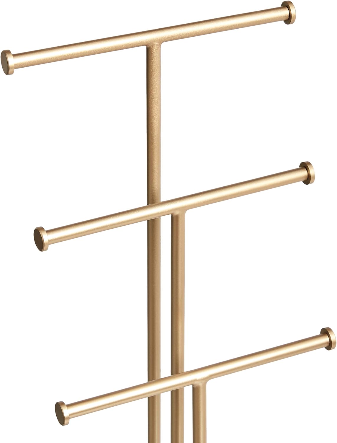 1724388089 90 Amazon Basics Four Tier Jewelry Tree Stand WhiteBrass