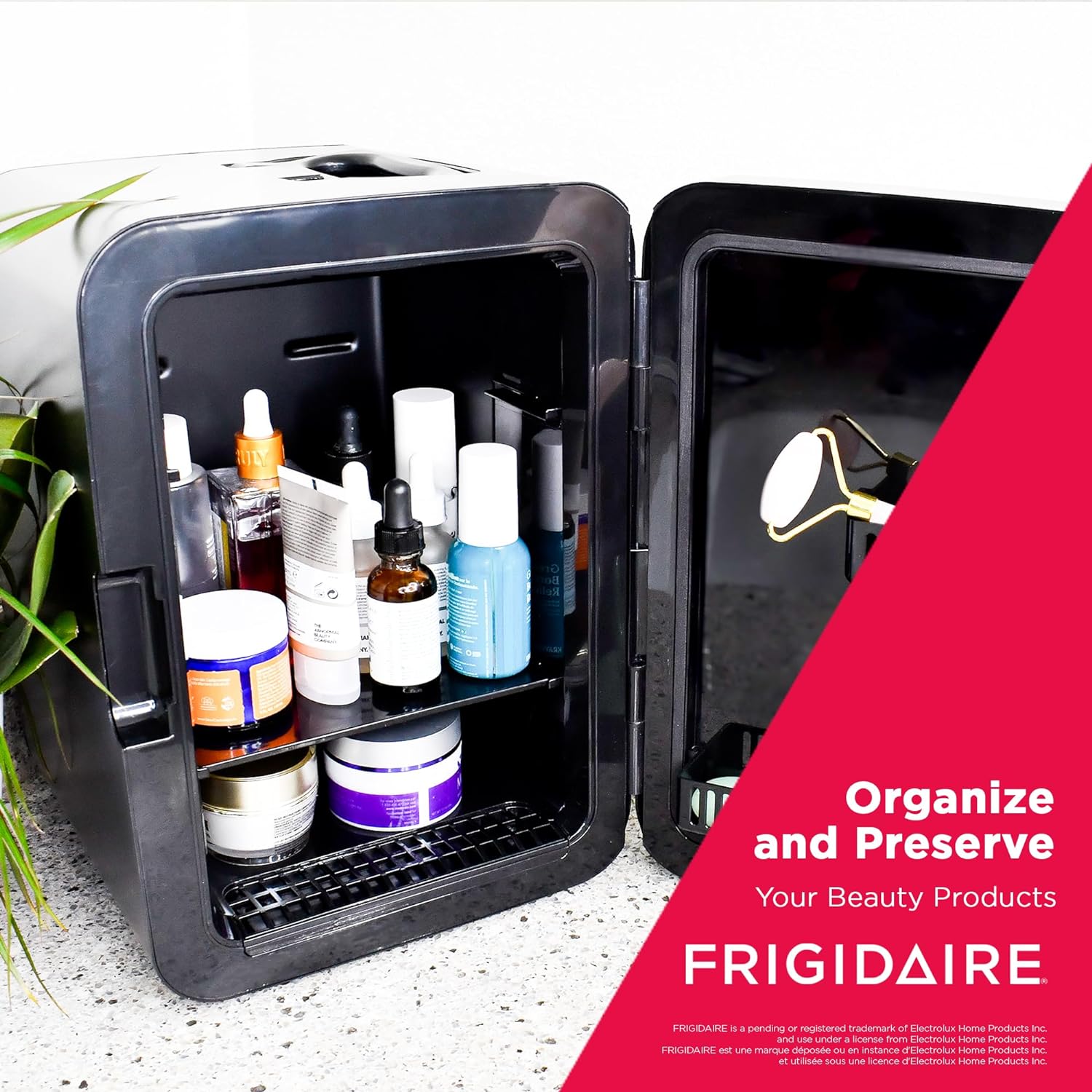 1724392395 346 FRIGIDAIRE Portable 10L 15 can Mini Fridge Brushed Stainless Rugged Refrigerator