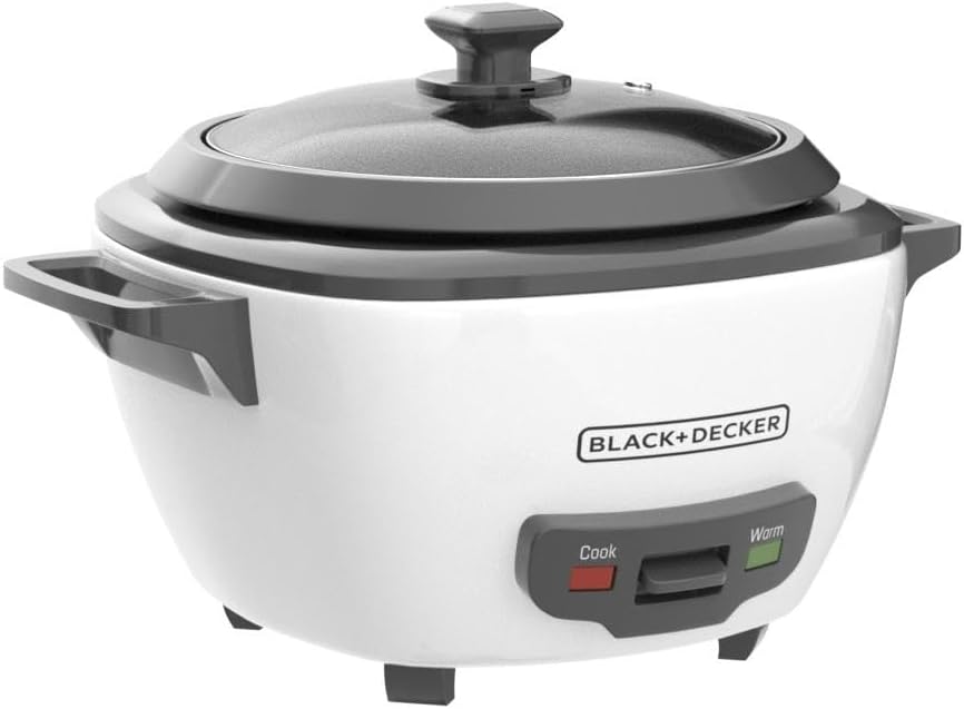 1724394078 239 BLACKDECKER 6 Cup Rice Cooker RC506 3 cup Uncooked Rice Steaming Basket