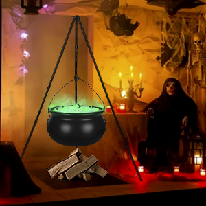 1724408202 300 Halloween Decorations Outdoor，Black Plastic Bowl Halloween Party Decoration Large Witches