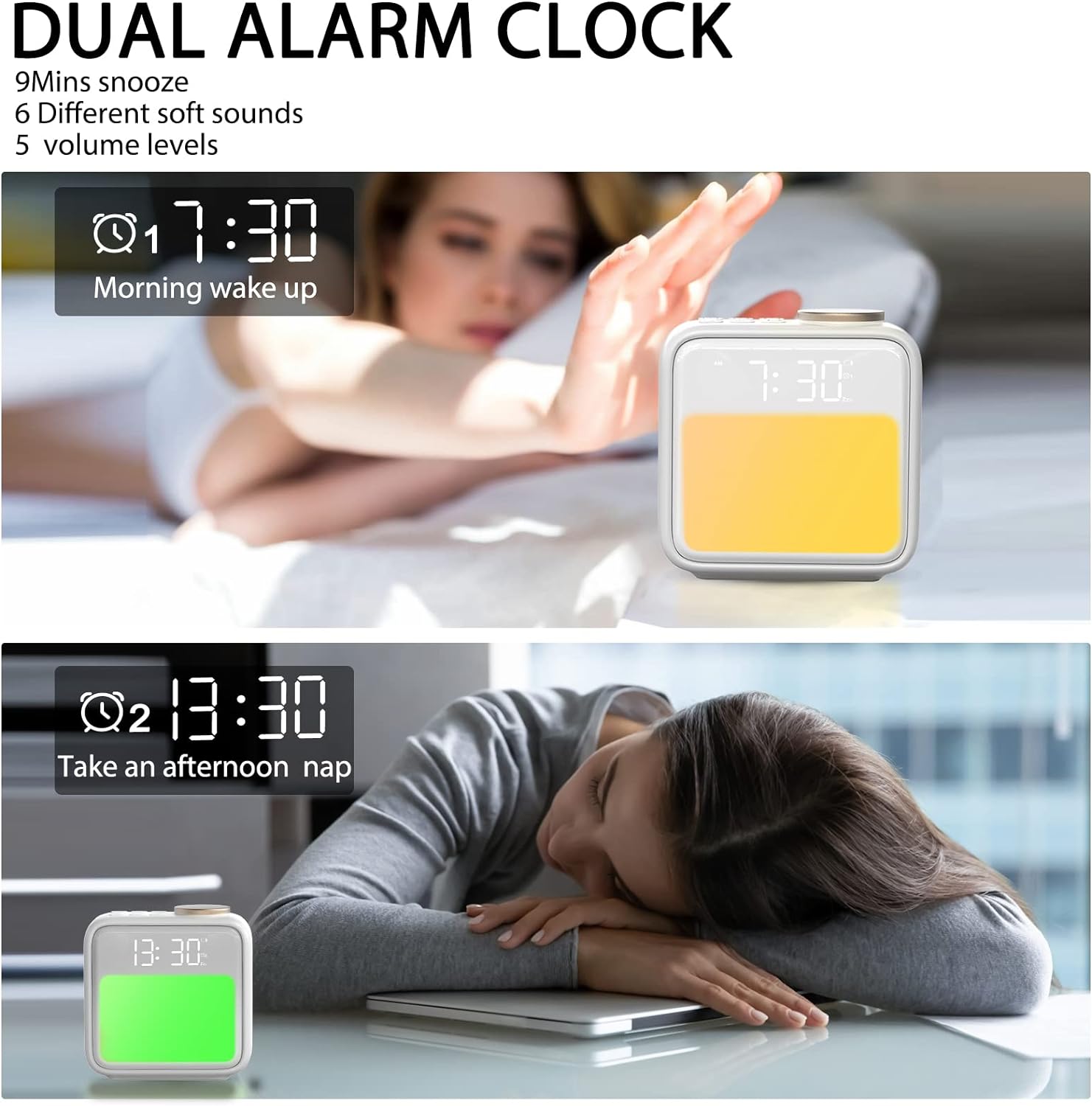 1724411545 492 Samshow Alarm Clocks for BedroomsLoud Alarm Clock for Heavy Sleepers