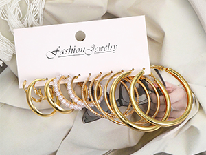 1724424679 462 42 Pairs Gold Hoop Earrings Set for Women Fashion Chunky