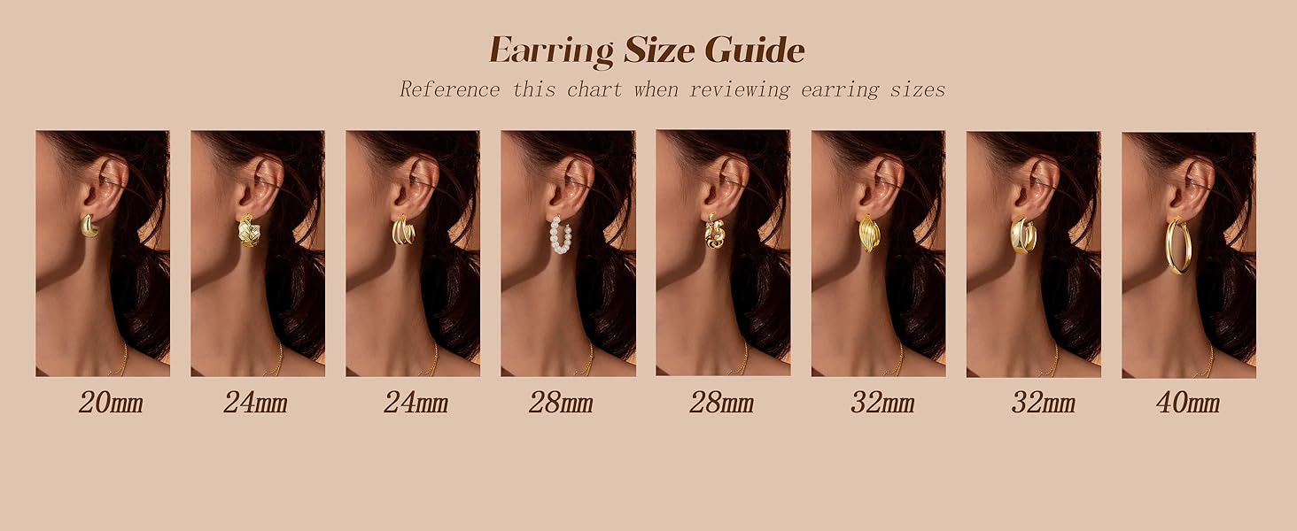 1724424679 846 42 Pairs Gold Hoop Earrings Set for Women Fashion Chunky