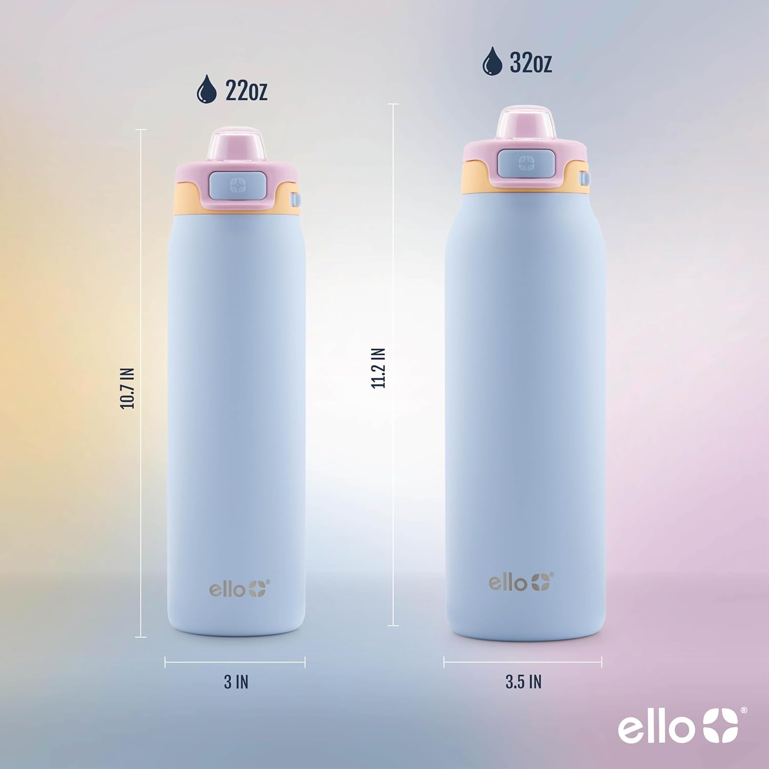 1724434111 744 Ello Pop Fill Stainless Steel Water Bottle with Quick