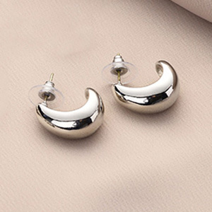 1724441243 704 Gold Chunky Hoop Earrings Set for Women 14K Gold Plated