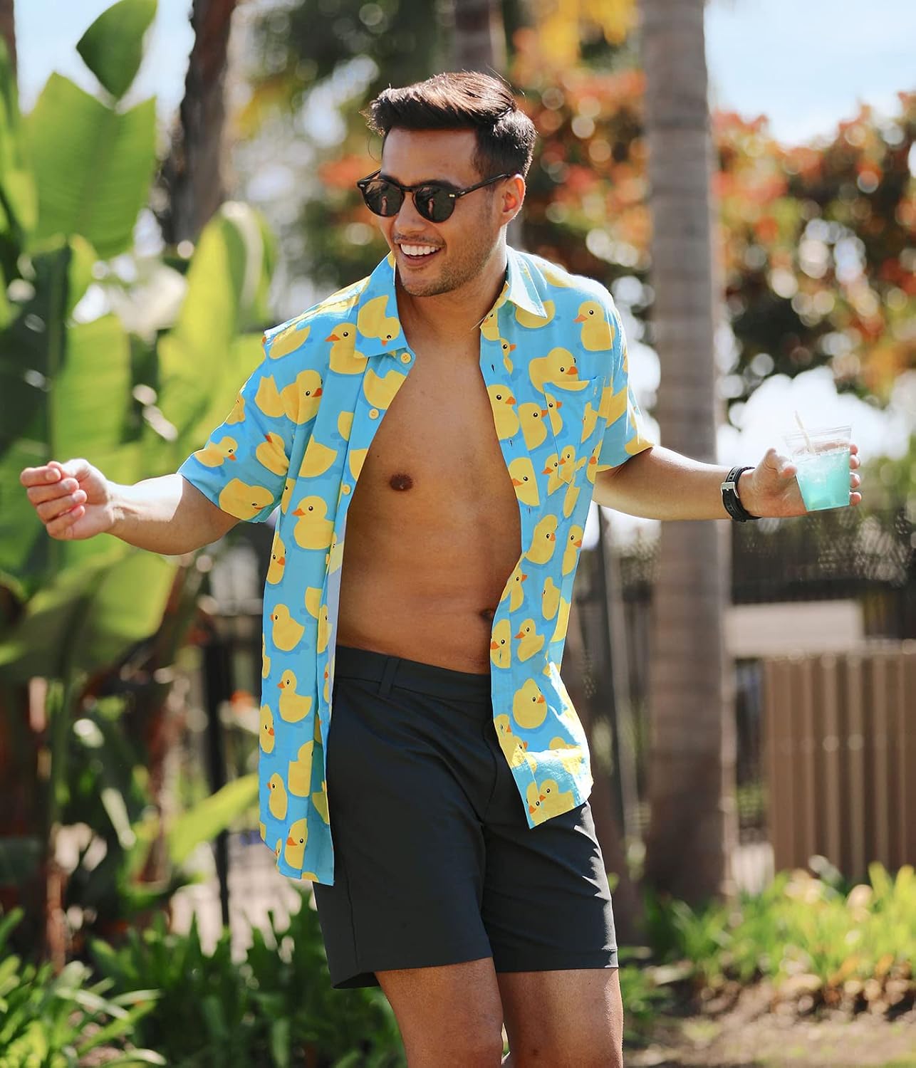 1724442081 96 Tipsy Elves Hawaiian Shirts for Men Mens Casual Beach