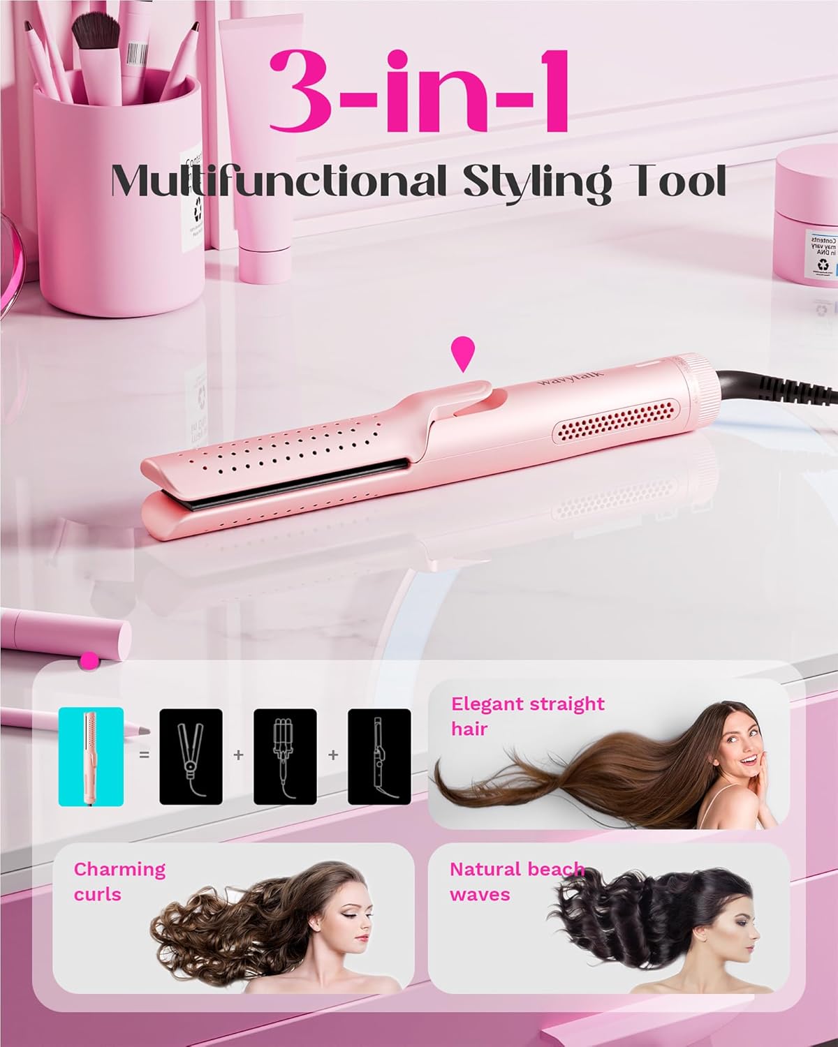 1724445532 867 Wavytalk 1 Inch Curling Iron Airflow Styler with 360° Cooling