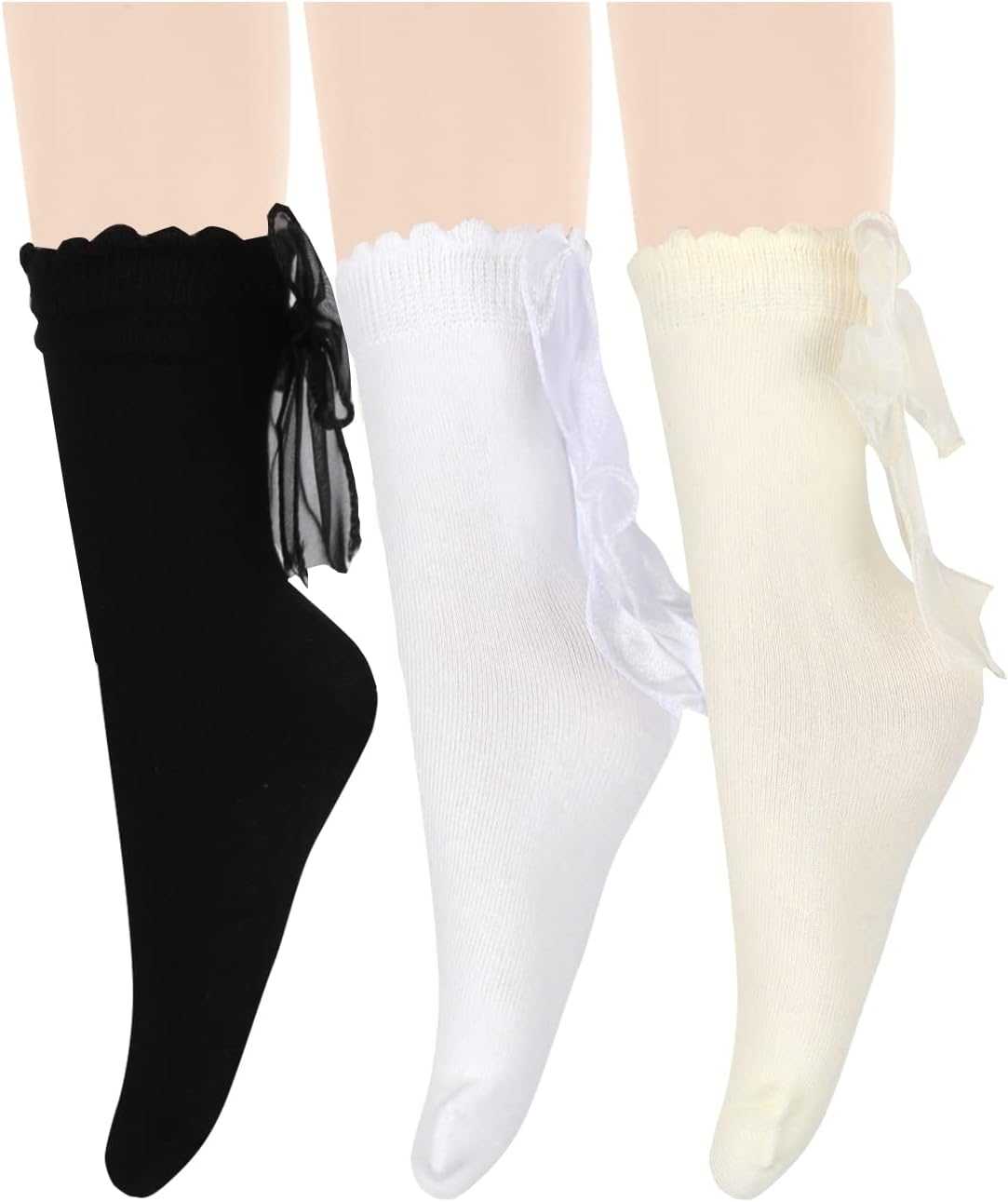 1724458351 42 Benefeet Sox Cute Ruffle Bow Socks for Womens Girls Frilly