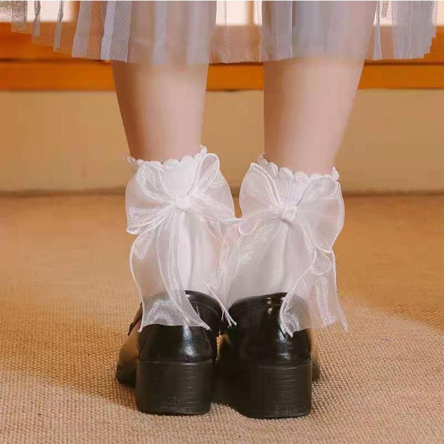 1724458352 600 Benefeet Sox Cute Ruffle Bow Socks for Womens Girls Frilly