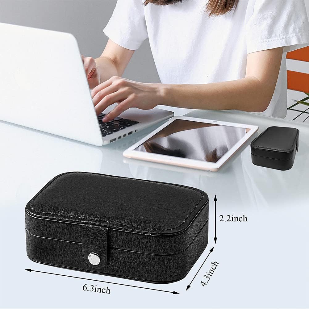 1724464379 984 Travel Jewelry Box PU Leather Small Jewelry Organizer for Women