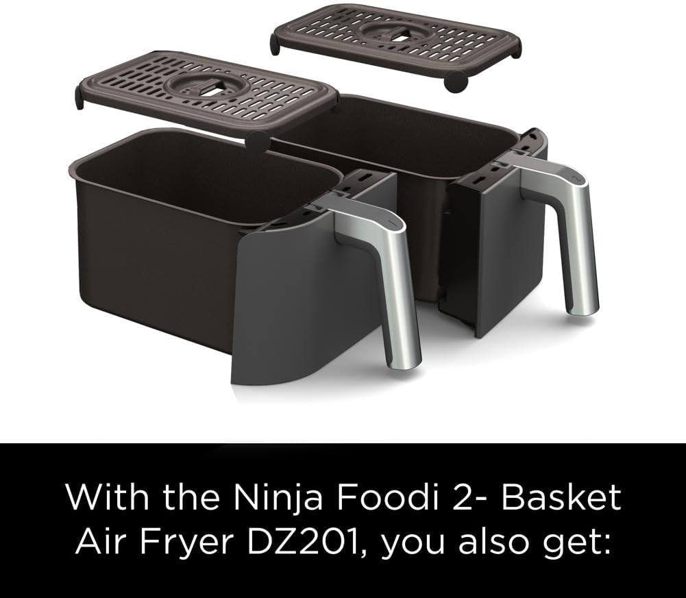 1724467757 44 Ninja DZ201 Foodi 8 Quart 6 in 1 DualZone 2 Basket Air Fryer