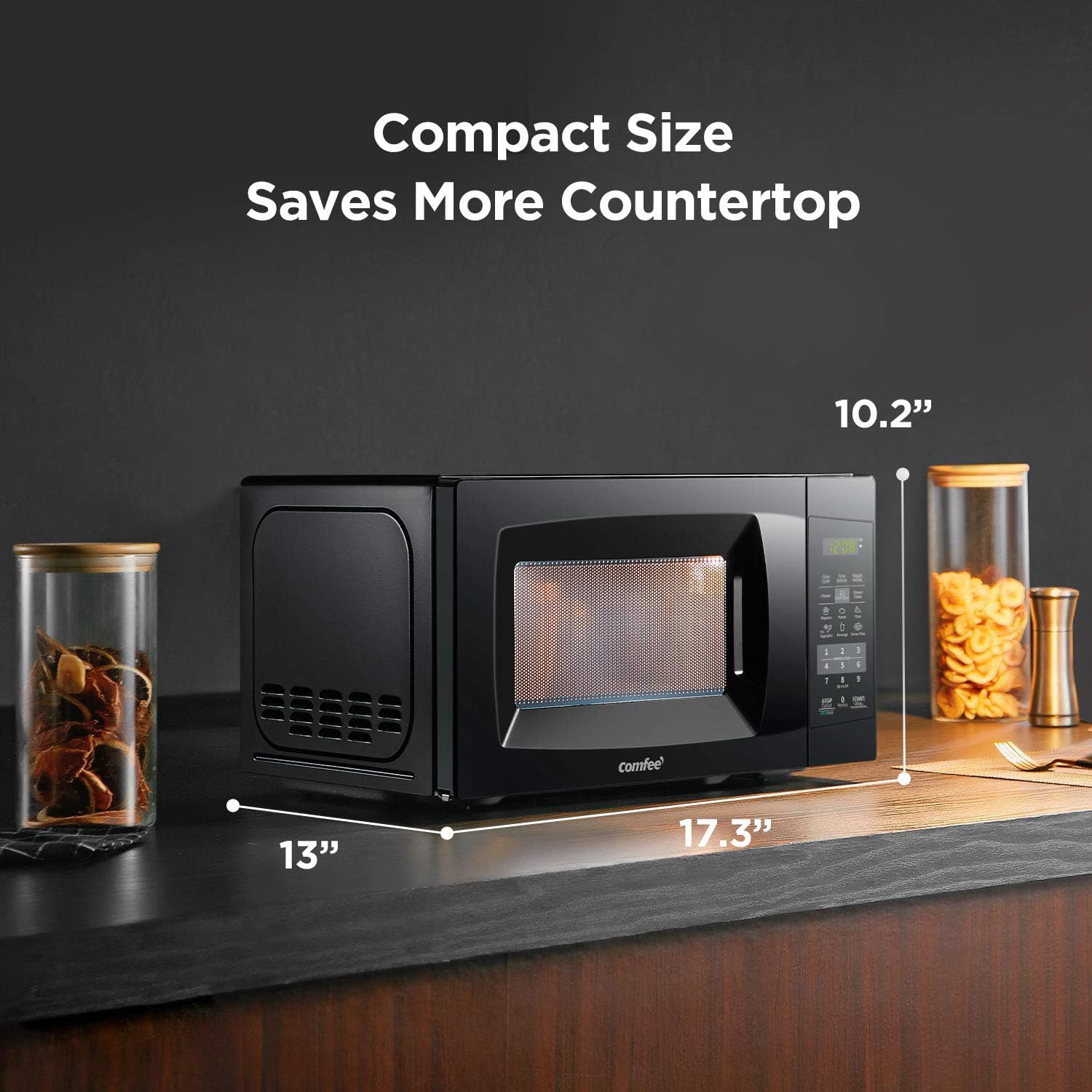 1724469413 981 Comfee EM720CPL PMB Countertop Microwave Oven with Sound OnOff ECO Mode