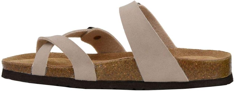 1724481373 104 CUSHIONAIRE Womens Luna Cork Footbed Sandal With Comfort