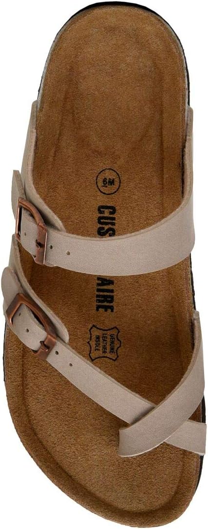 1724481373 245 CUSHIONAIRE Womens Luna Cork Footbed Sandal With Comfort