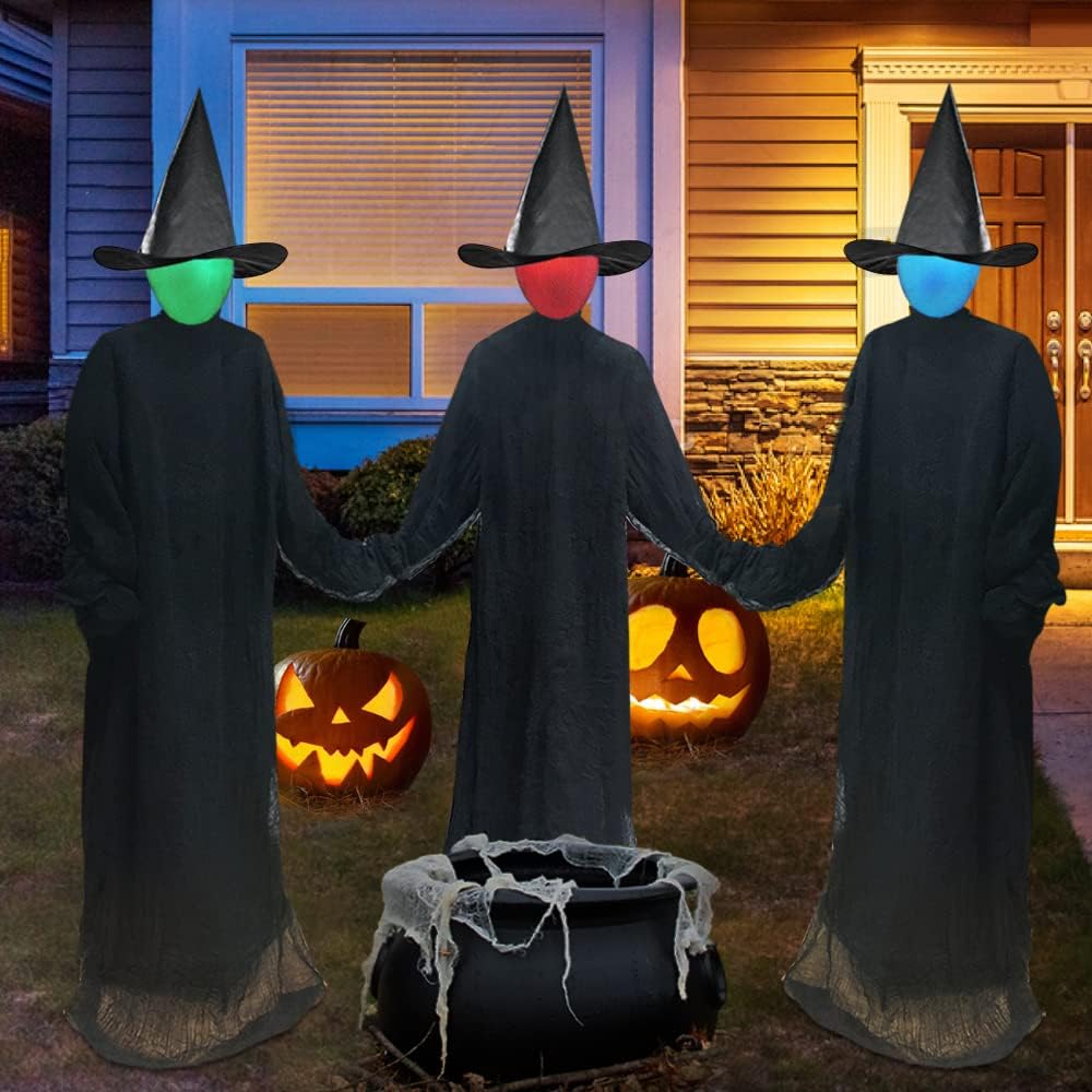 1724483898 559 Halloween Decorations Outdoor Large Light Up Holding Hands Screaming