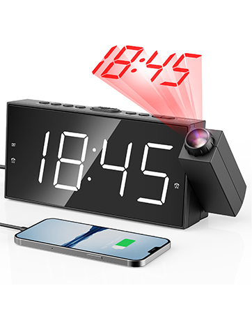 1724487299 232 Digital Projection Alarm Clocks for Bedrooms Large LED Display