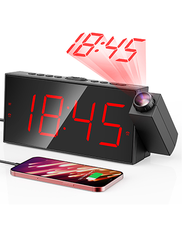 1724487299 644 Digital Projection Alarm Clocks for Bedrooms Large LED Display