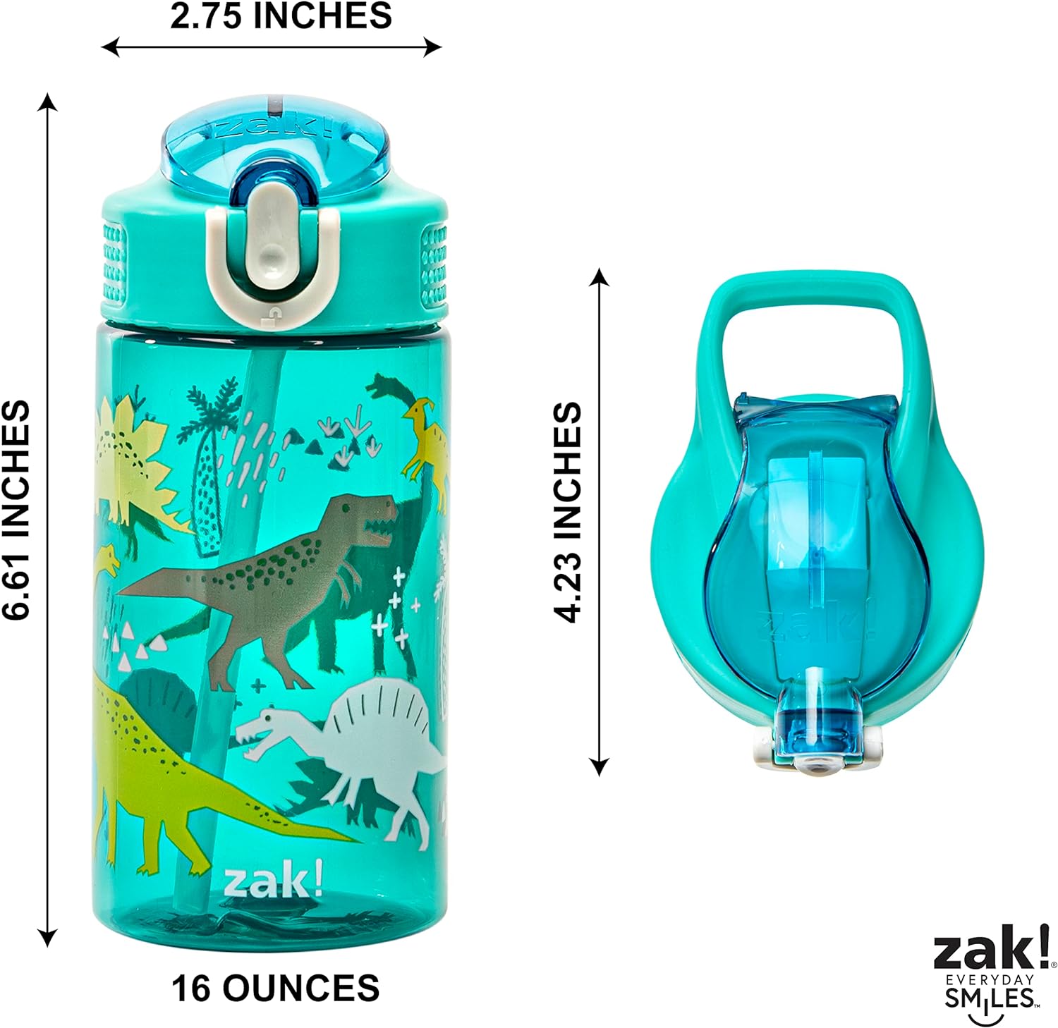 1724512652 285 Zak Designs Kids Water Bottle For School or Travel 16oz