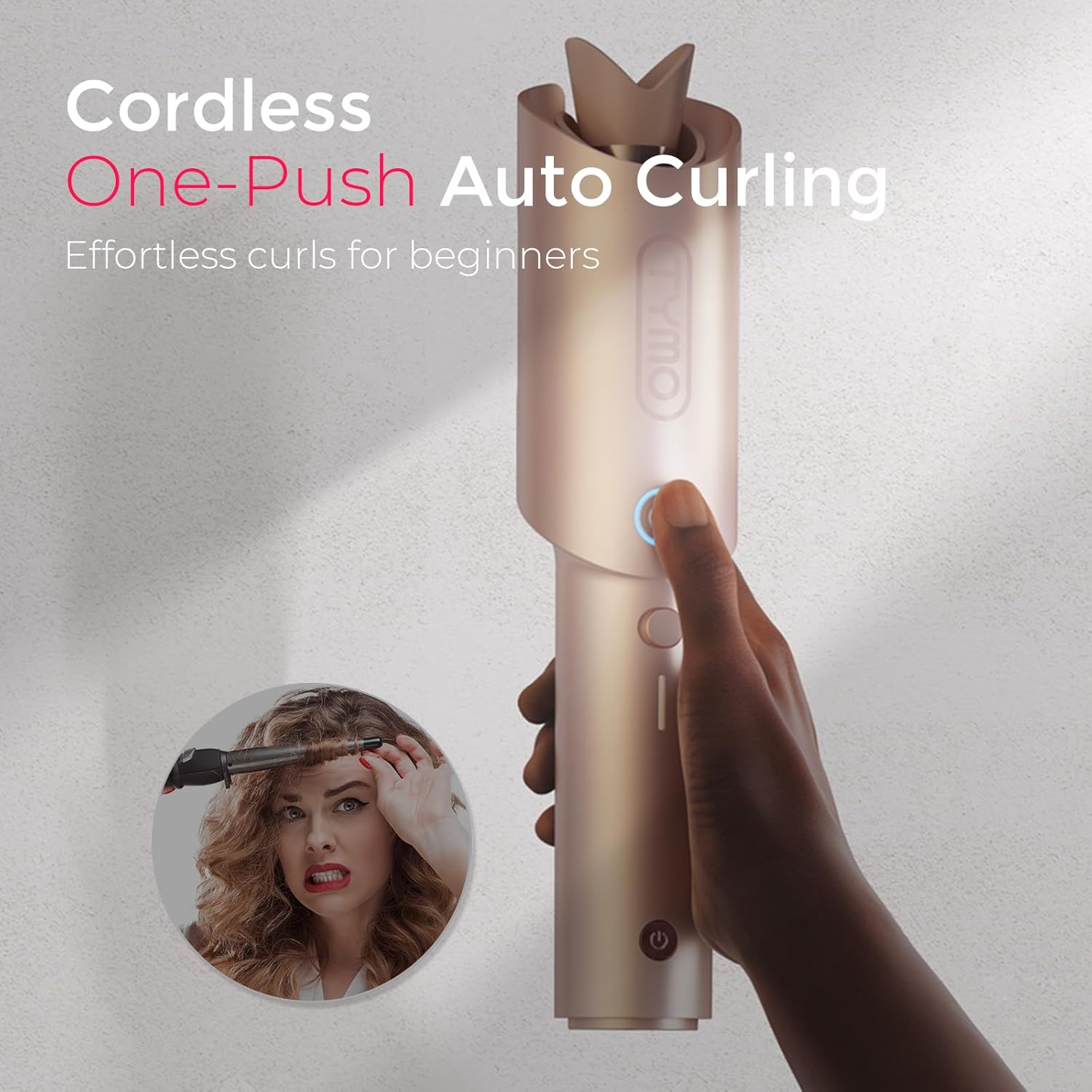 1724515247 472 Cordless Automatic Curling Iron 1 Inch TYMO CURLGO Rotating