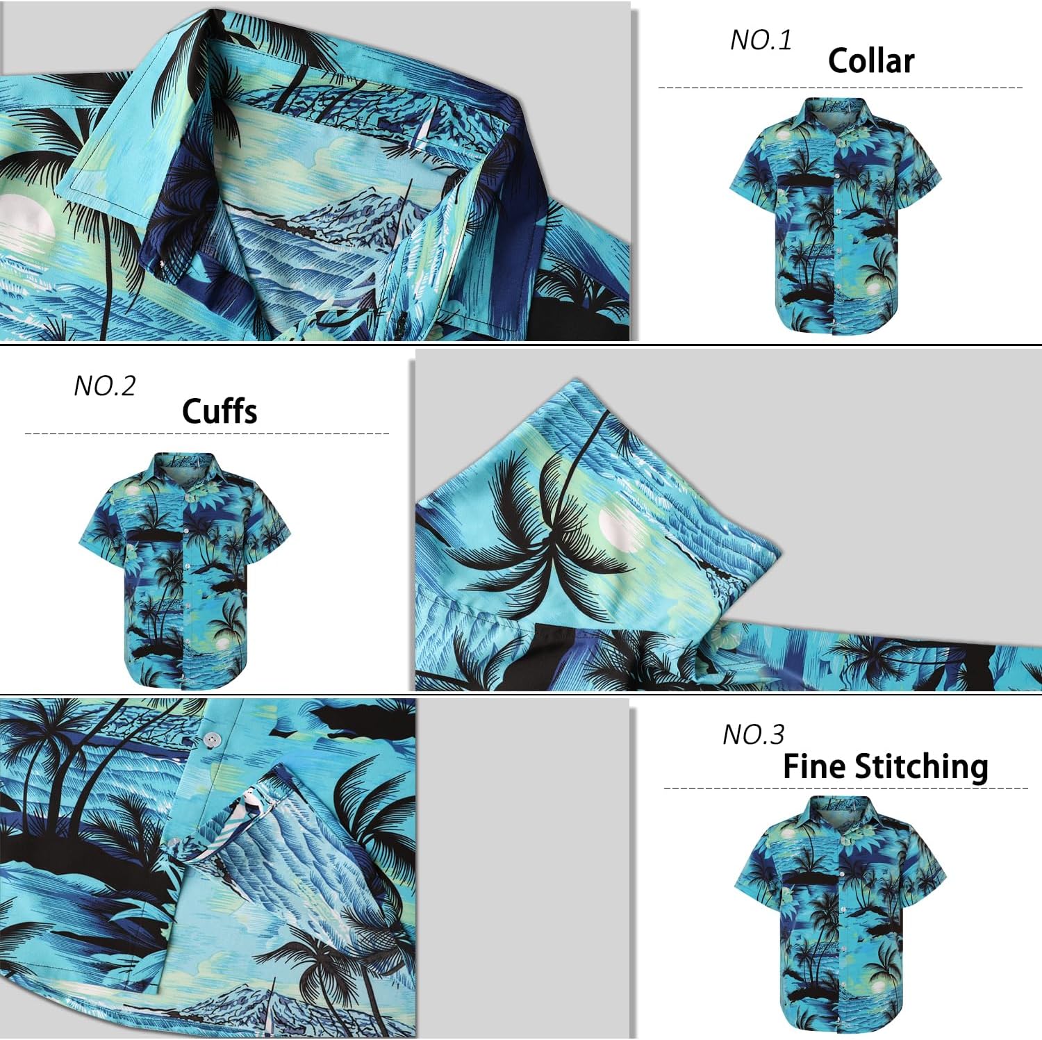 1724517786 817 Hawaiian Shirt for Men Sleeves Printed Casual Button Down Summer