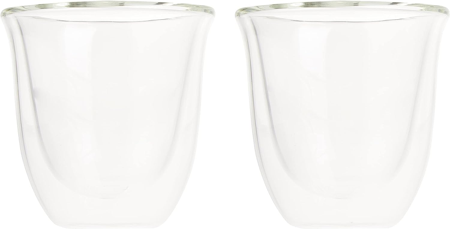 1724523760 714 DeLonghi DeLonghi Double Walled Thermo Espresso Glasses Set of 2