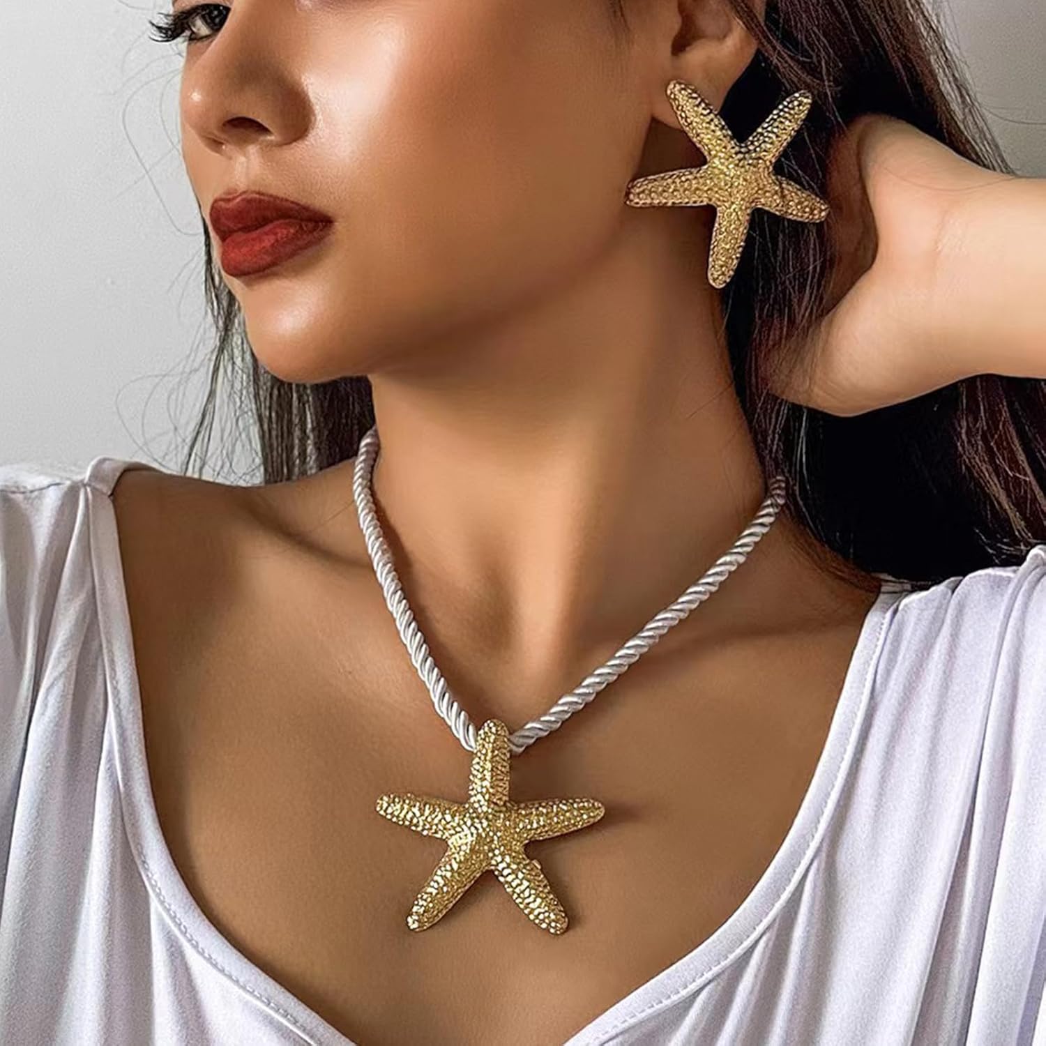 1724528872 417 Starfish Earrings Gold Summer Dresses for Women 2024 Starfish Charm