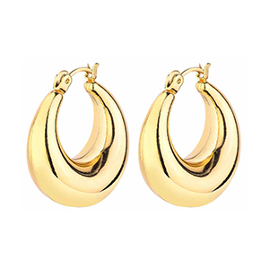 1724541001 78 6 Pairs 14K Gold Hoop Earrings for Women Lightweight Chunky