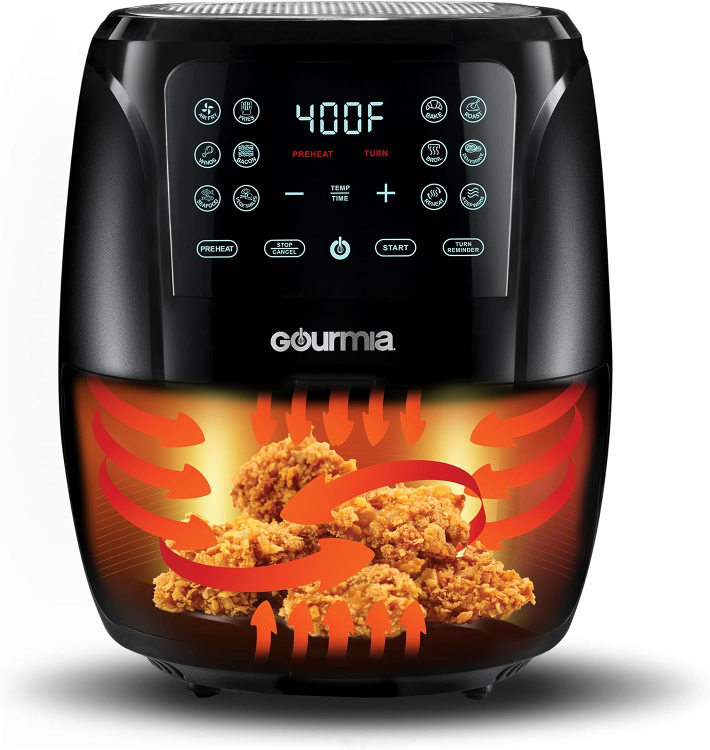 1724543586 367 Gourmia Air Fryer Oven Digital Display 4 Quart Large AirFryer