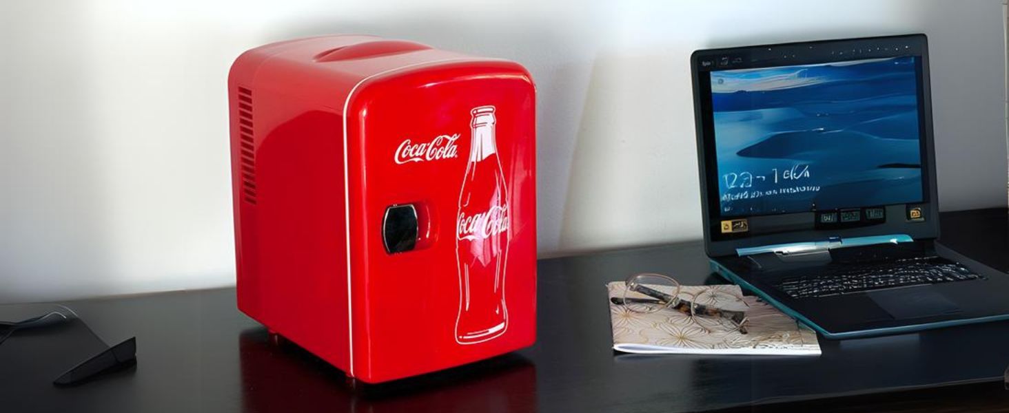 1724544400 119 Coca Cola Classic Coke Bottle 4L Mini Fridge w 12V DC