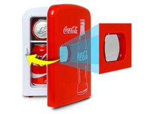 1724544401 589 Coca Cola Classic Coke Bottle 4L Mini Fridge w 12V DC