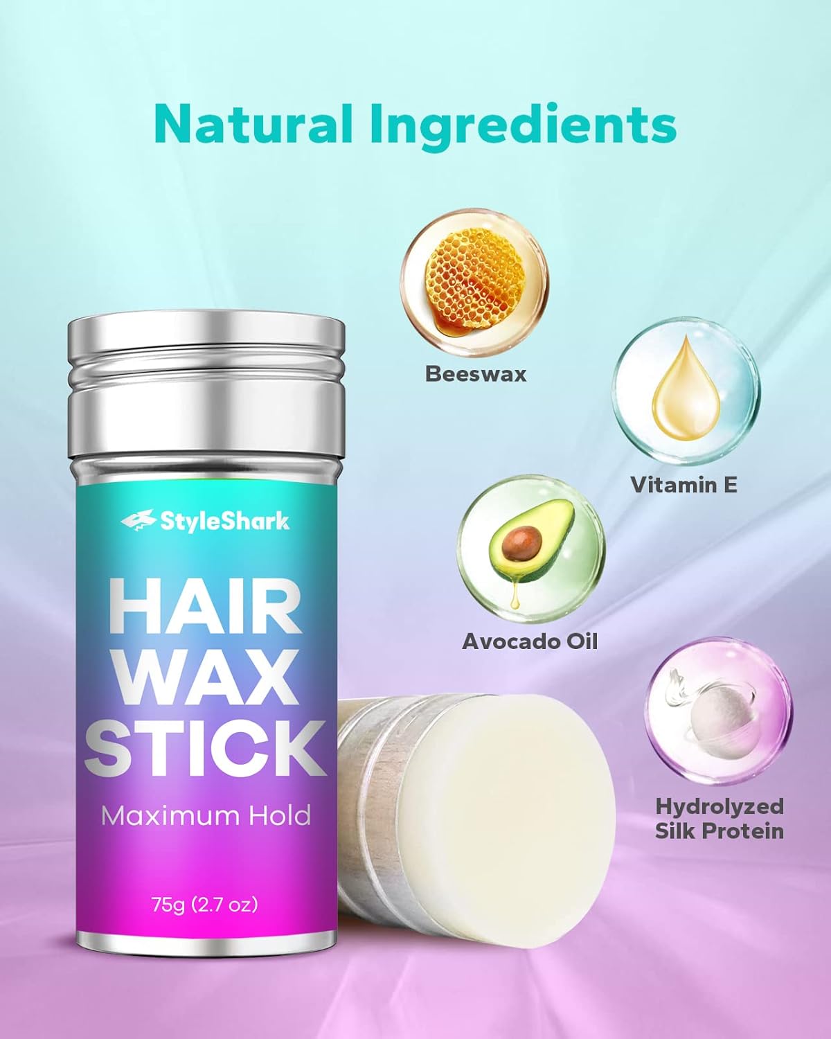 1724553086 448 StyleShark Non Greasy Hair Wax Stick for Styling Flyaways and Frizz