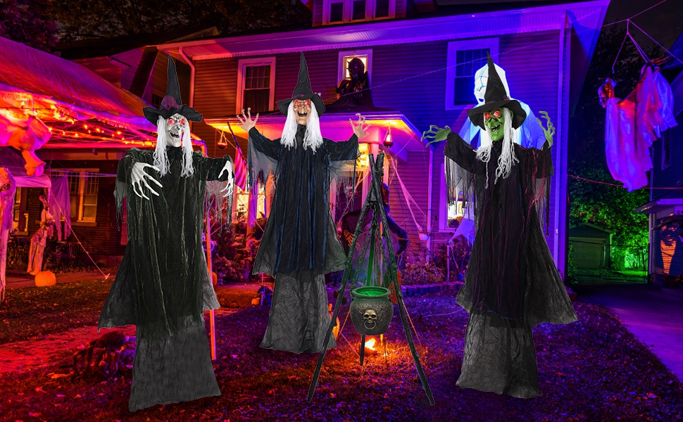 1724559949 651 DRDUDU 3 Witches Halloween Decor Outdoor Life Size Witch Yard