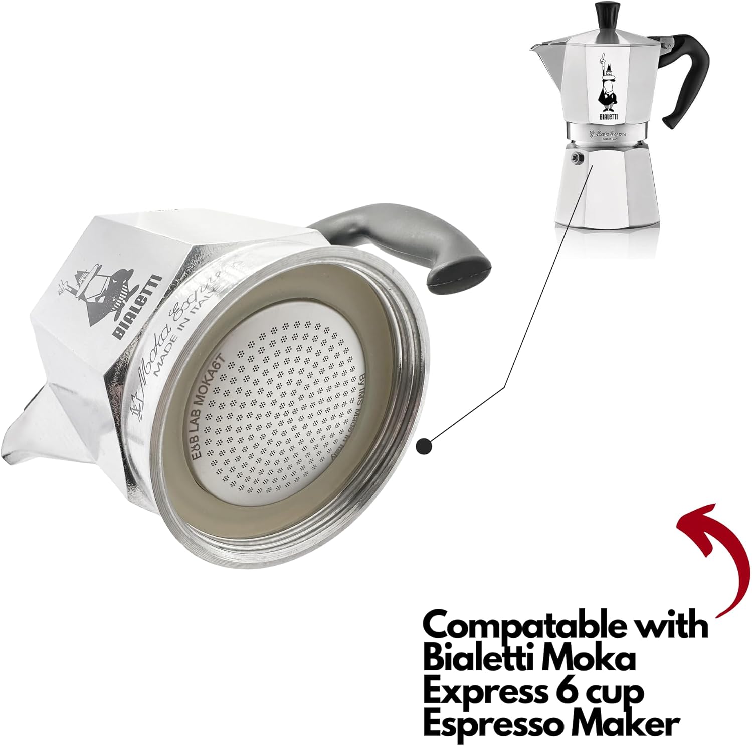 1724560819 147 EB Lab by IMS Competition Moka filter 6 Cup