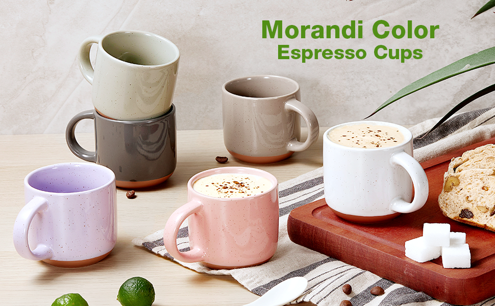 1724561730 819 Morandi Color Ceramic Mini Espresso Cups Set of 6 5