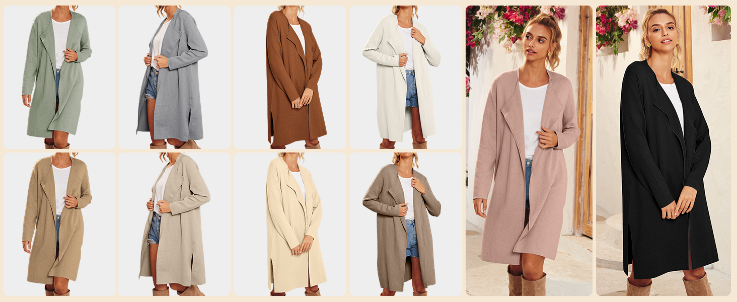 1724565174 200 LILLUSORY Womens Long Cardigan Sweaters Oversized Fall Dressy Coatigan Jackets