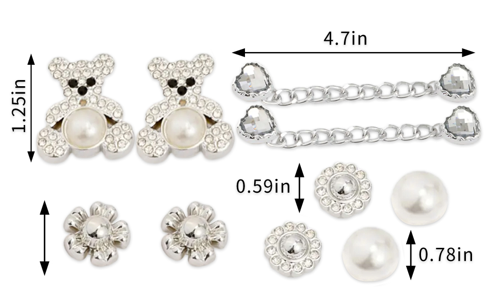 1724568594 240 Bling Shoe Charms for Women and Girls Bling Shoe Chain