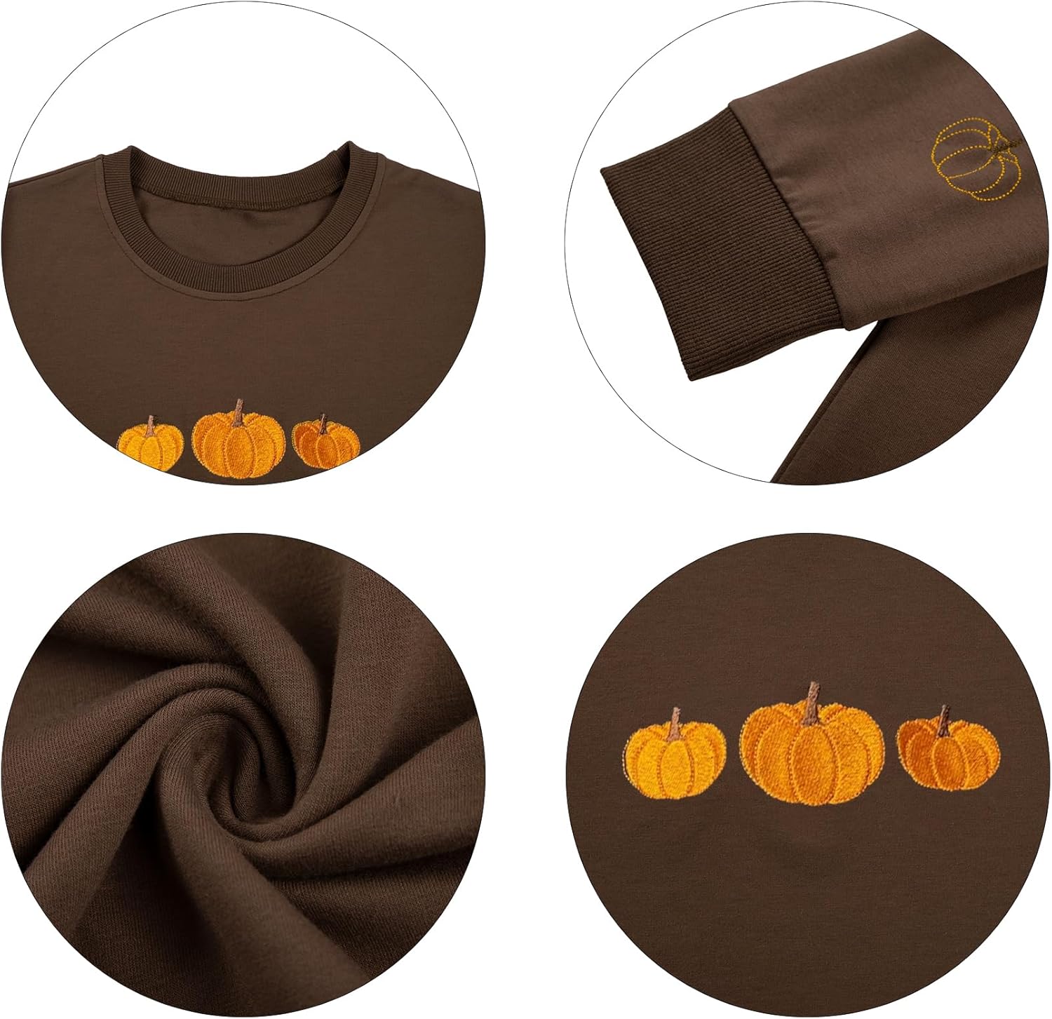 1724575367 607 JINTING Pumpkin Sweatshirt for Women Crewneck Fall Sweatshirts Atumn Graphic