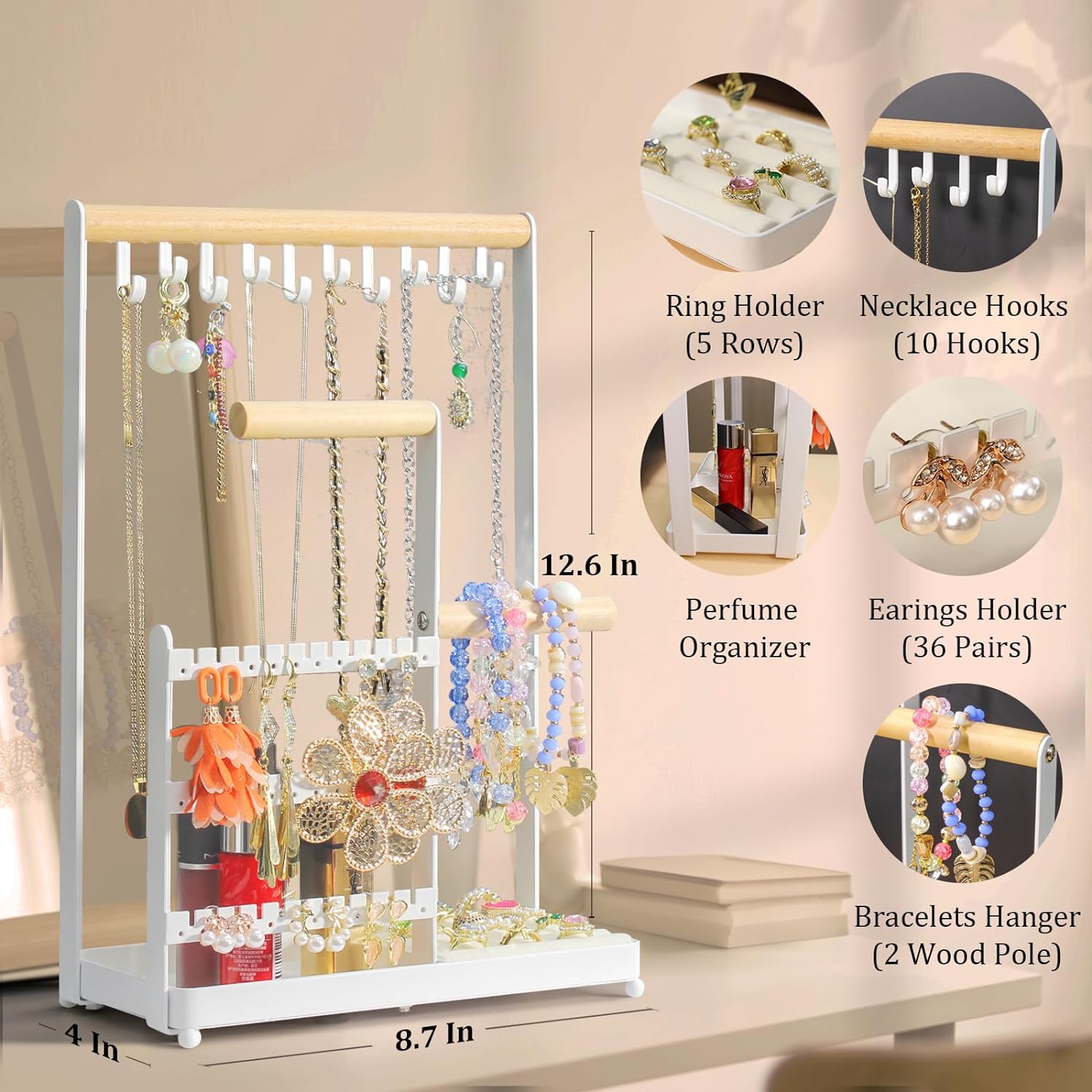 1724577875 249 Jewelry Organizer Jewelry Holder Organizer w36 Earring Organizer and 10